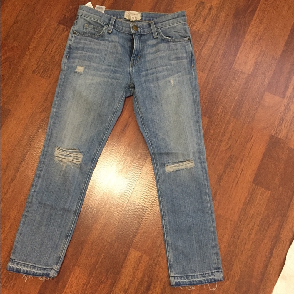 New Current Elliot cropped straight jean size 24